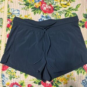Lululemon Athletica Blue Athletic Shorts Comfortable Mid-Thigh Fit